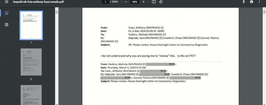 Fauci's COVID papers emails FOIA