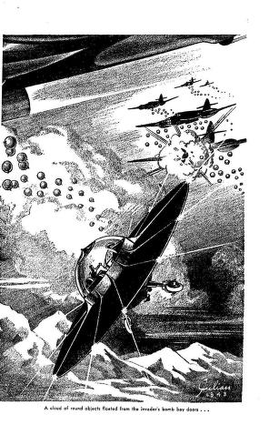 Juggernaut Jones, Commando short story by A. R. McKenzie interior artwork by Julian. AMAZING STORIES 1943